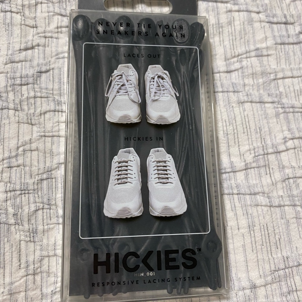 Hickies Responsive Lacing System in black